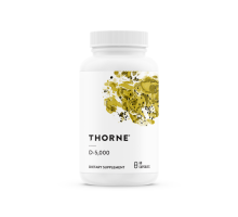 Витамин Д3, D-5000, Vitamin D, Thorne Research, NSF Certified for Sport, 60 капсул