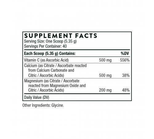 Цитрат кальция и магния, Cal-Mag Citrate, Thorne Research, шипучий порошок, 214 г
