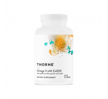 Омега-3 с коэнзимом Q10, Omega-3 w/ CoQ10, Thorne Research, 90 капсул