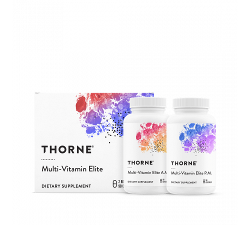Комплекс витаминов и минералов, MULTI-VITAMIN ELITE, Thorne Research, NSF Certified for Sport, 2 упаковки по 90 капсул