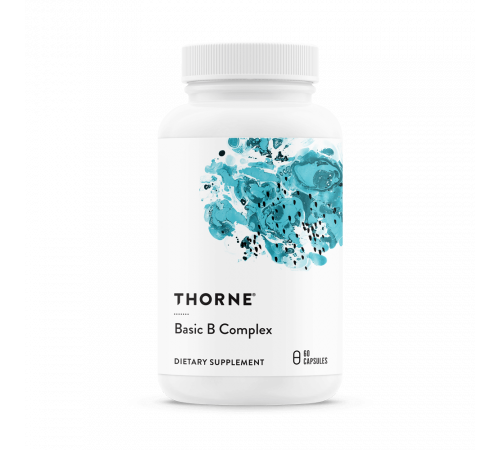 Базовый комплекс Витаминов В, Basic B Complex, Thorne Research, 60 капсул Базовый комплекс Витаминов В, Basic B Complex, Thorne Research, 60 капсул