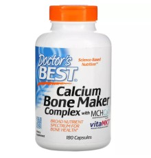 Мультивитамины с кальцием, Calcium Bone Maker with MCHCal, Doctor\'s Best, 180 капсул