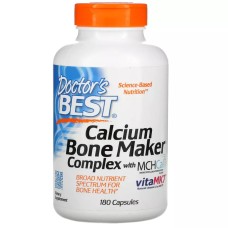Мультивитамины с кальцием, Calcium Bone Maker with MCHCal, Doctor\'s Best, 180 капсул