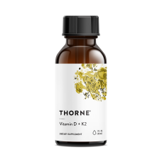 Витамин Д/К2, Vitamin D/K2, Thorne Research, 1 жидкая унция (30 мл)