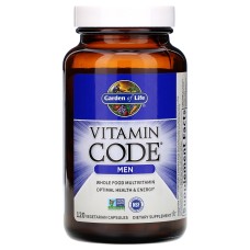 Garden of Life, Vitamin Code, мультивитамины из цельных продуктов для мужчин, 120вегетарианских капсул