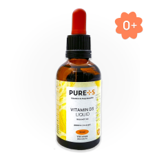 Витамин Д, Vitamin D3, PURE+S, 50 ml