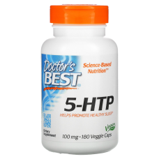 5-HTP, Doctor\'s Best, 5-гидрокситриптофан, 100мг, 180 вегетарианских капсул