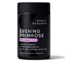 Масло примулы вечерней 500 мг, Evening Primrose Oil 500mg, Sports Research, 240 капсул