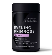 Масло примулы вечерней 500 мг, Evening Primrose Oil 500mg, Sports Research, 240 капсул
