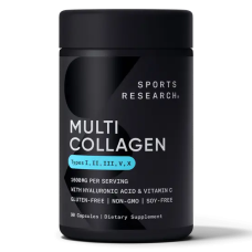 Мульти Коллагеновый комплекс, Multi Collagen Capsules, Sports Research, 90 капсул