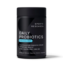 Пробиотический комплекс 60 миллиардов КОЕ, Probiotic 60 Billion, Sports Research, 30 вегетарианских капсул