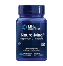 L-треонат магния, Neuro-mag Magnesium L-threonate, Life Extension, 90 вегетарианских капсул