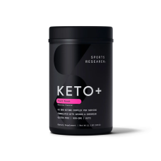 Кетоновая смесь Кето Плюс (малиновый лимонад), Keto Plus GO BHB + MCT, Sports Research, 318 г (11,2 oz)