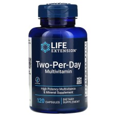 Мультивитамины для приема два раза в день, Two-Per-Day Multivitamin, Life Extension, 120 капсул