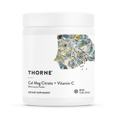 Цитрат кальция и магния, Cal-Mag Citrate + Vitamin C, Thorne Research, 214 г