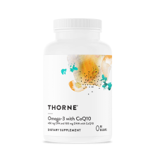 Омега-3 с коэнзимом Q10, Omega-3 with CoQ10, Thorne Research, 90 желатиновых капсул