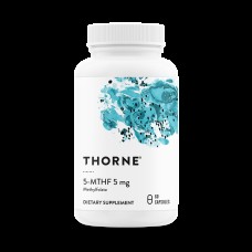 Метилфолат (Фолиевая кислота), 5-MTHF 5 mg, Thorne Research, 60 капсул
