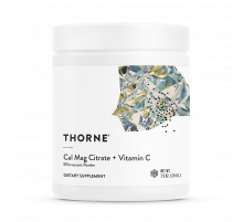 Цитрат кальция и магния, Cal-Mag Citrate, Thorne Research, шипучий порошок, 214 г