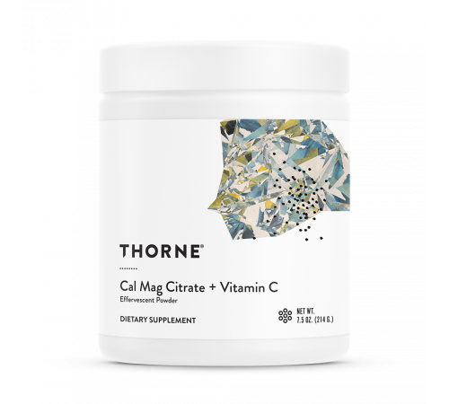 Цитрат кальция и магния, Cal-Mag Citrate, Thorne Research, шипучий порошок, 214 г