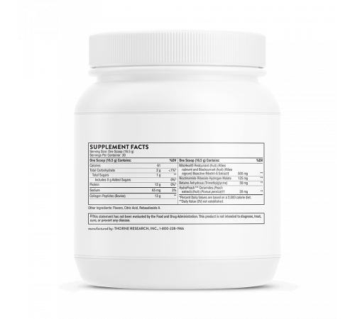 Коллаген плюс 17.5 унций, Collagen Plus 17.5 oz, Thorne Research, 495 г Коллаген плюс 17.5 унций, Collagen Plus 17.5 oz, Thorne Research, 495 г