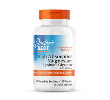 Магний высокой биодоступности, High Absorption Magnesium, Doctor's Best, 200мг, 120 таблеток