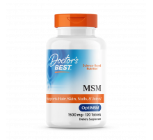 MSM 1500 мг, MSM with OptiMSM 1500 mg, Doctor's Best, 120 таблеток