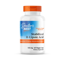 R‑липонова кислота 100 мг, R‑Lipoic Acid with Na‑RALA 100 mg, Doctor's Best, 60 капсул