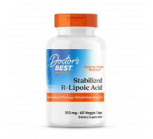 R‑липонова кислота 100 мг, R‑Lipoic Acid with Na‑RALA 100 mg, Doctor's Best, 60 капсул