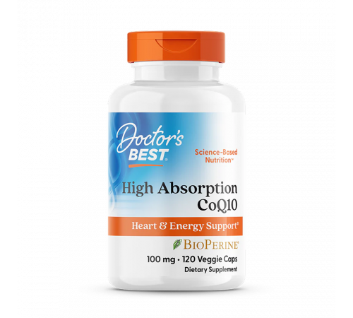 Коэнзим Q10 с биоперином 100 мг, High Absorption CoQ10 with BioPerine 100 mg, Doctor's Best, 120 капсул Коэнзим Q10 с биоперином 100 мг, High Absorption CoQ10 with BioPerine 100 mg, Doctor's Best, 120 капсул