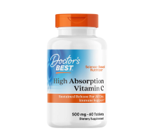 Витамин C 500 мг, High Absorption Vitamin C with PureWay‑C 500 mg, Doctor's Best, 60 таблеток