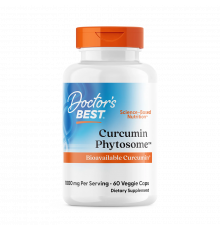 Куркумин с Мерива 500 мг, Curcumin Phytosome, Doctor's Best, 60 капсул
