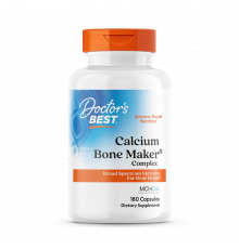 Кальций Bone Maker Complex с MCHCal и VitaMK7, Doctor's Best, 180 капсул