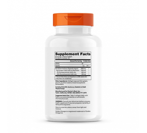 Рыбий жир 1000 мг, Purified & Clear Omega‑3 Fish Oil 1000 mg, Doctor's Best, 120 гелевых капсул Рыбий жир 1000 мг, Purified & Clear Omega‑3 Fish Oil 1000 mg, Doctor's Best, 120 гелевых капсул