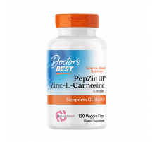 Цинк-L-карнозин, PepZin GI, Doctor's Best, 120 вегетарианских капсул