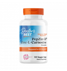 Цинк-L-карнозин, PepZin GI, Doctor's Best, 120 вегетарианских капсул