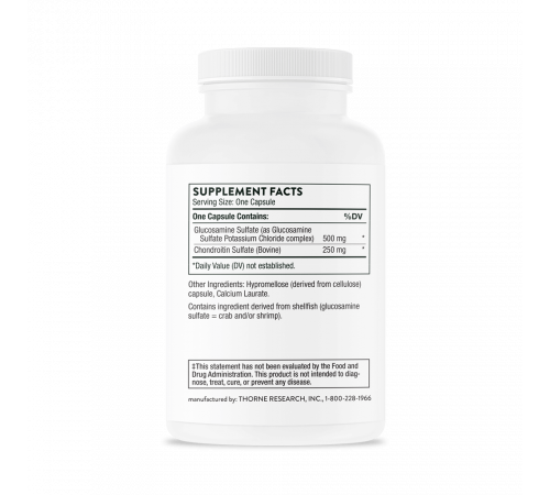 Глюкозамин Хондроитин, Glucosamine & Chondroitin, Thorne Research, 90 капсул Глюкозамин Хондроитин, Glucosamine & Chondroitin, Thorne Research, 90 капсул