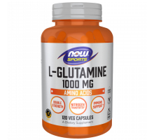 L‑Глутамин 1000 мг, L‑Glutamine 1000 mg, Now Foods, 120 вегетарианских капсул