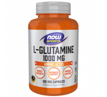 L‑Глутамин 1000 мг, L‑Glutamine 1000 mg, Now Foods, 120 вегетарианских капсул