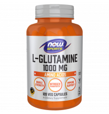 L‑Глутамин 1000 мг, L‑Glutamine 1000 mg, Now Foods, 120 вегетарианских капсул