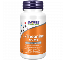 L‑Теанин 200 мг, L‑Theanine 200 mg, Now Foods, 90 капсул