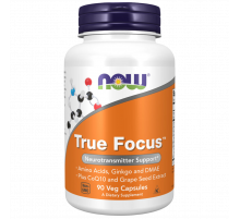 Поддержка когнитивных функций Тру Фокус, True Focus, Now Foods, 90 вегетарианских капсул