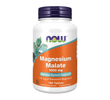 Малат магния 1000 мг, Magnesium Malate 1000 mg, Now Foods, 180 таблеток