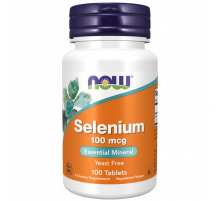 Селен 100 мкг, Selenium 100 mcg, Now Foods, 100 таблеток