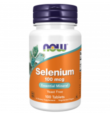 Селен 100 мкг, Selenium 100 mcg, Now Foods, 100 таблеток