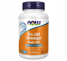 Комплекс Омега 3D, Tri‑3D Omega, Now Foods, 90 гелевых капсул