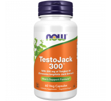 Комплекс для мужского здоровья ТестоДжек 200, TestoJack 200, Now Foods, 60 вегетарианских капсул