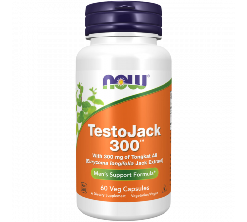 Комплекс для мужского здоровья ТестоДжек 200, TestoJack 200, Now Foods, 60 вегетарианских капсул Комплекс для мужского здоровья ТестоДжек 200, TestoJack 200, Now Foods, 60 вегетарианских капсул