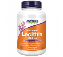 Лецитин 1200 мг, Lecithin 1200 mg, Now Foods, 100 гелевых капсул