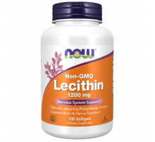 Лецитин 1200 мг, Lecithin 1200 mg, Now Foods, 100 гелевых капсул