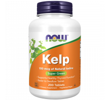 Водоросли Келп 150 мкг, Kelp 150 mcg, Now Foods, 200 таблеток